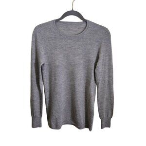 Isabel Marant No 1501 Cashmere Silk Light Gray Crewneck Sweater Size 42